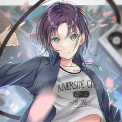 This is a pixiv picture whose title is 「おつかれ、また明日。」.