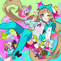 This is a pixiv picture whose title is 【ジャケットイラスト】インターネットパジャマパーティ！.