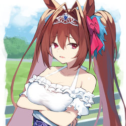 This is a pixiv picture whose title is ダイワスカーレット.