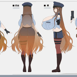 This is a pixiv picture whose title is Sカップ女性警察官「Reiko」設定資料.