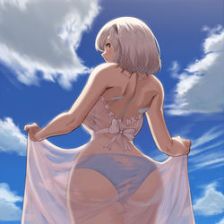 This is a pixiv picture whose title is 透けシリアス.