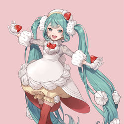 This is a pixiv picture whose title is いちごショートミク.