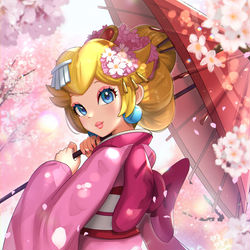 This is a pixiv picture whose title is 舞妓ピーチ姫.
