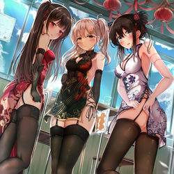 This is a pixiv picture whose title is おみ足ガールズ④.