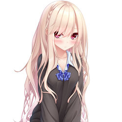 This is a pixiv picture whose title is 不機嫌JK.
