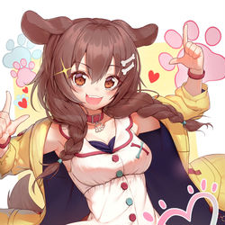 This is a pixiv picture whose title is 戌神ころね.