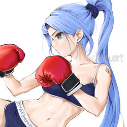 This is a pixiv picture whose title is Kickboxing.
