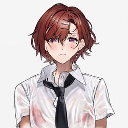 This is a pixiv picture whose title is 濡れた服を絞る樋口円香.