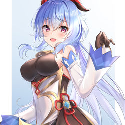 This is a pixiv picture whose title is 甘雨.