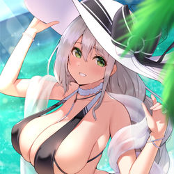 This is a pixiv picture whose title is この水着でお嬢様は無理でしょ.
