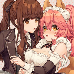 This is a pixiv picture whose title is 執事ザビ子とメイド玉藻.