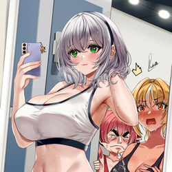 This is a pixiv picture whose title is 白銀ノエル.