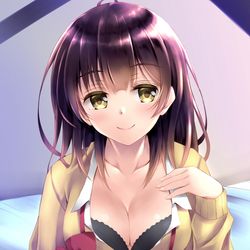 This is a pixiv picture whose title is 沙優ちゃんからえっちなお誘い.