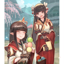 This is a pixiv picture whose title is 🍡お団子日和🍡.