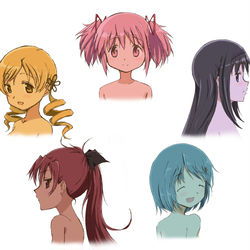 This is a pixiv picture whose title is まどかたち.