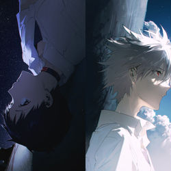 This is a pixiv picture whose title is 罪と罰.