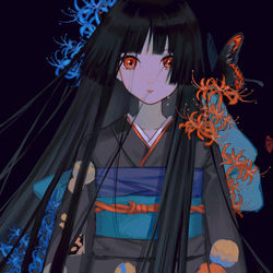 This is a pixiv picture whose title is あいぞめ.