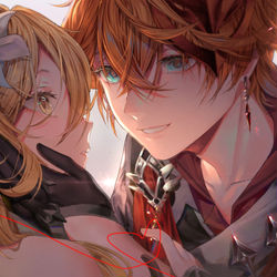 This is a pixiv picture whose title is 💕.