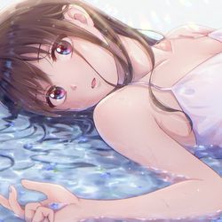 This is a pixiv picture whose title is 水も滴る.