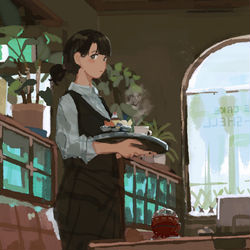 This is a pixiv picture whose title is プリンアラモード.