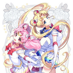 This is a pixiv picture whose title is MOON&MOON.