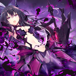 This is a pixiv picture whose title is 夜刀神十香.