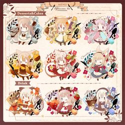 This is a pixiv picture whose title is menu🍽.