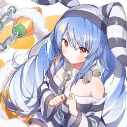 This is a pixiv picture whose title is 囚人ぺこちゃん.