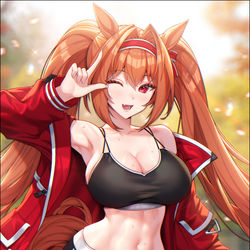 This is a pixiv picture whose title is スカーレット - Runner's High.
