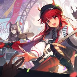 This is a pixiv picture whose title is 明日方舟.