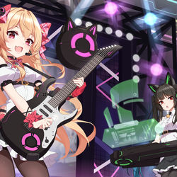 This is a pixiv picture whose title is 假弹加唱（bu.