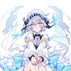 This is a pixiv picture whose title is ゴーストアップル.