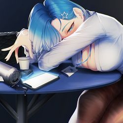 This is a pixiv picture whose title is Office lady.