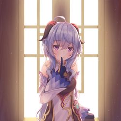 This is a pixiv picture whose title is 内緒の話.