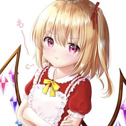 This is a pixiv picture whose title is 可愛いフランちゃんがただ可愛くぷんすこしてるだけ.