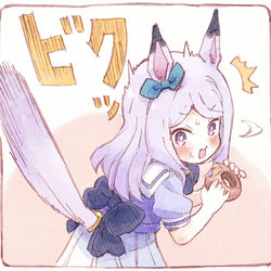 This is a pixiv picture whose title is 尻尾ピーン.