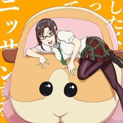 This is a pixiv picture whose title is 真希波さんのモータリゼーション.
