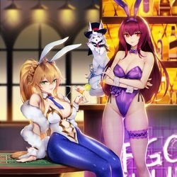 This is a pixiv picture whose title is Bunny X Bunny.