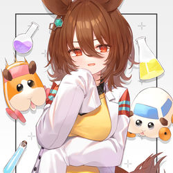 This is a pixiv picture whose title is アグネスタキオンさんとモルカー君.