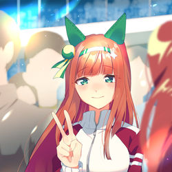 This is a pixiv picture whose title is スズカさんとサイレンススズカ.
