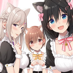 This is a pixiv picture whose title is ご奉仕幼馴染～ず.