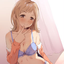 This is a pixiv picture whose title is 新しい下着ですっ！！どうですかっ？.