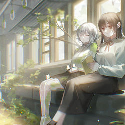 This is a pixiv picture whose title is 🌿.