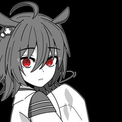This is a pixiv picture whose title is 記者に自分ではなくトレーナーを傷つけるような質問をされた時の.