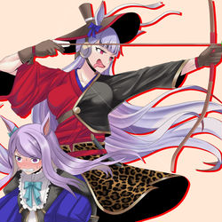 This is a pixiv picture whose title is 流鏑馬.