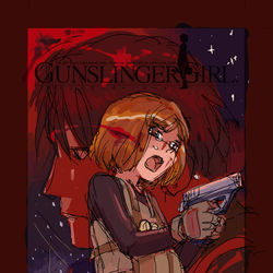 This is a pixiv picture whose title is ガンスリ13巻刊行より10年.