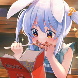 This is a pixiv picture whose title is もぐもぐ手べちょべちょぺこちゃんさん.