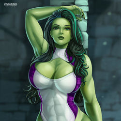 This is a pixiv picture whose title is She-Hulk.