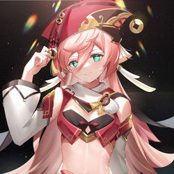 This is a pixiv picture whose title is 烟绯.