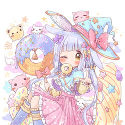 This is a pixiv picture whose title is 空飛ぶ魔法のドーナツ！.